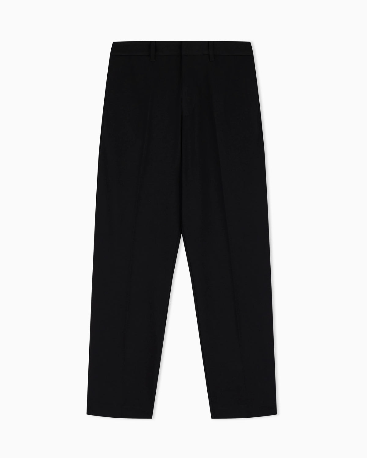 Waffle-effect armure fabric trousers
