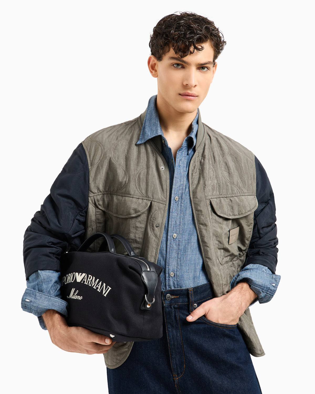 Cotton chambray shirt