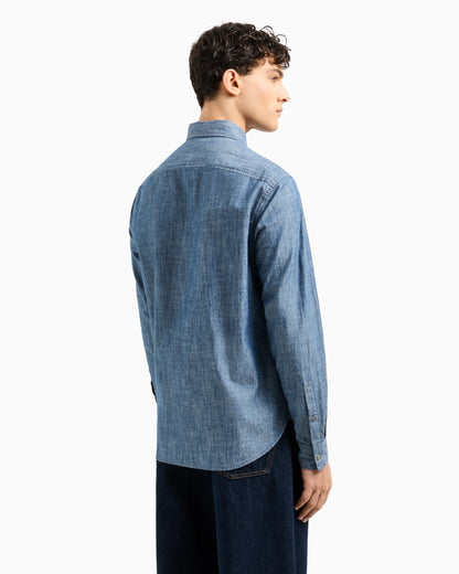 Cotton chambray shirt