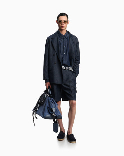 Lyocell-blend chambray shirt