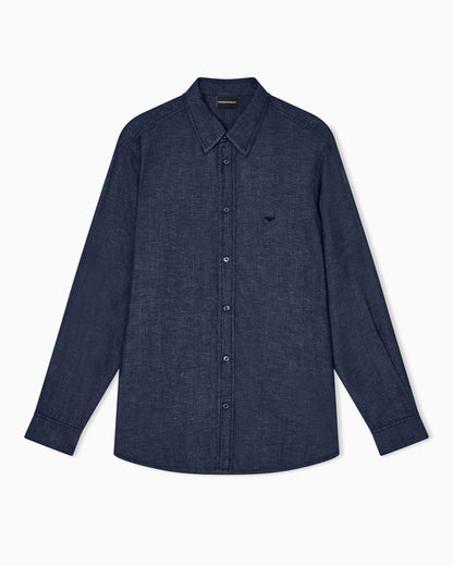 Lyocell-blend chambray shirt