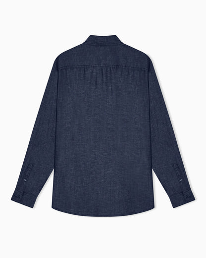 Lyocell-blend chambray shirt