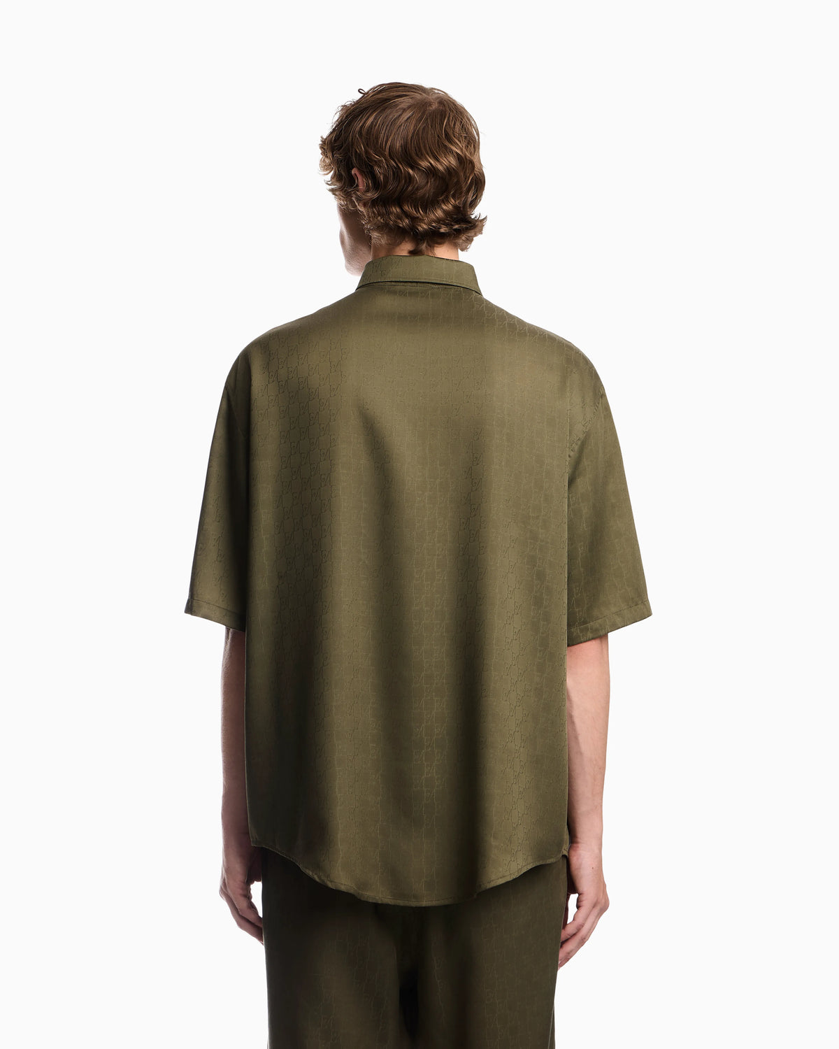 Shirt in lyocell jacquard with a regular fit
