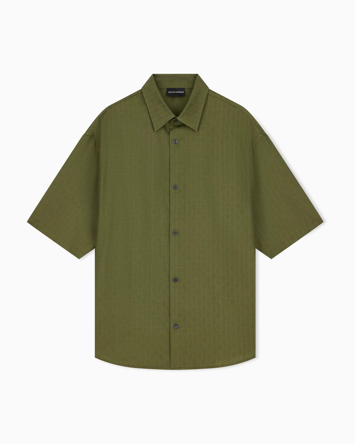 Shirt in lyocell jacquard with a regular fit
