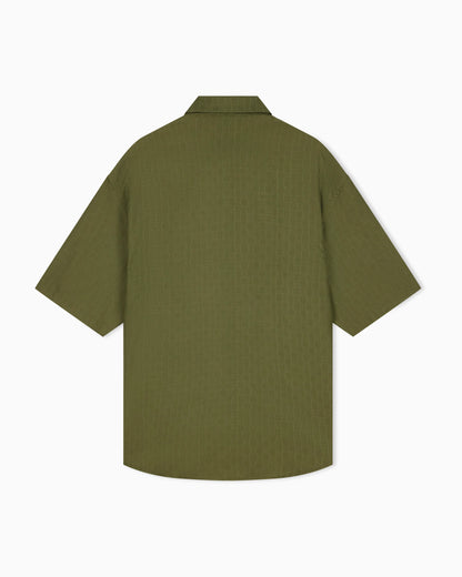 Shirt in lyocell jacquard with a regular fit
