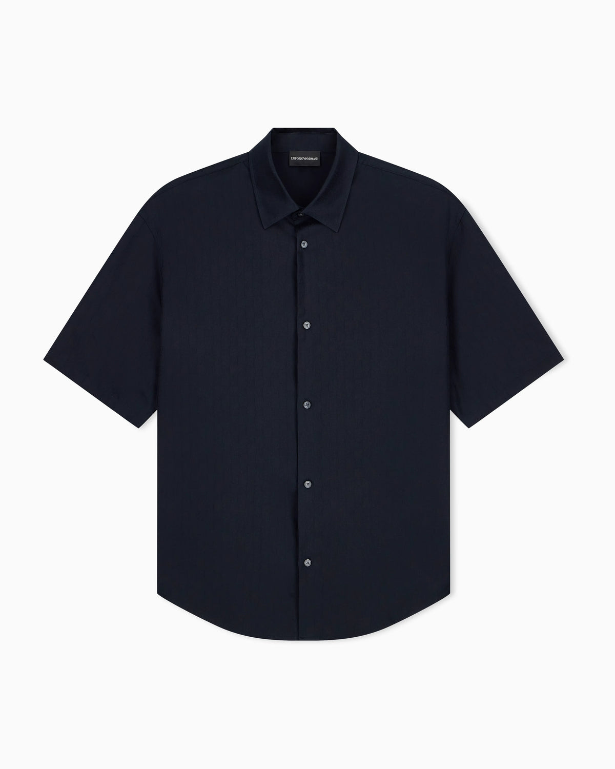 Shirt in lyocell jacquard with a regular fit