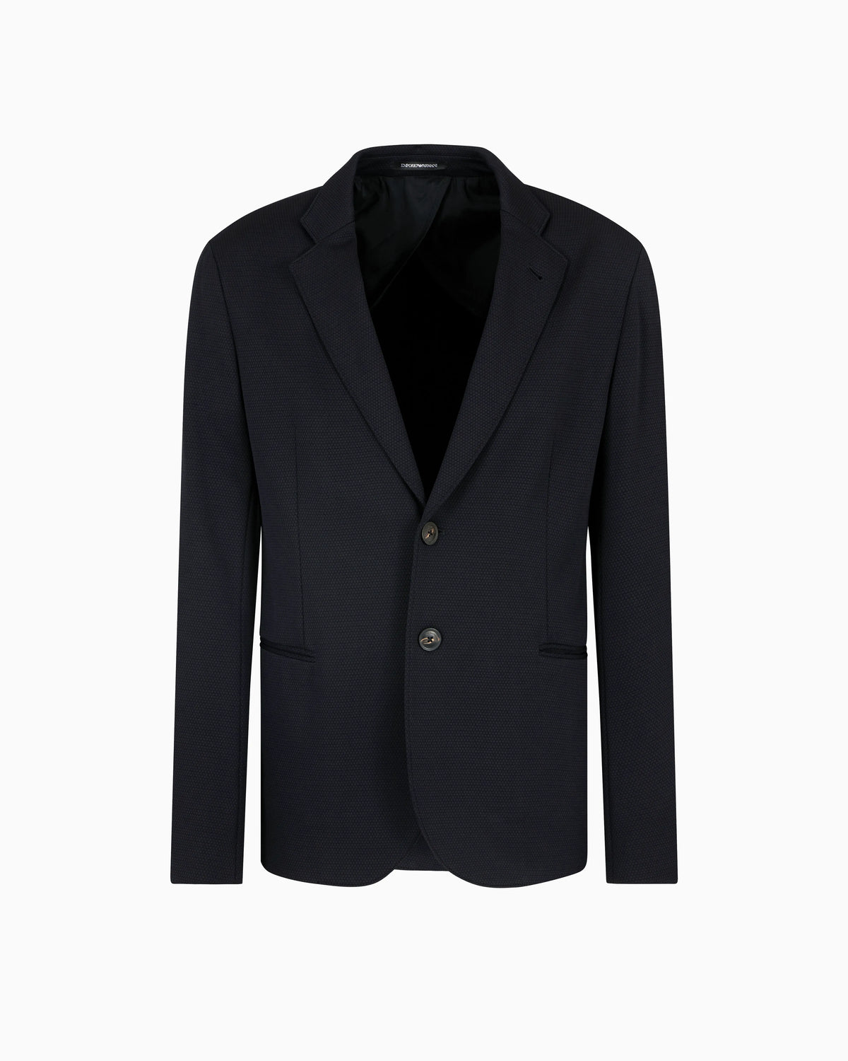 Single-breasted jacket in stretch piqué technical jersey
