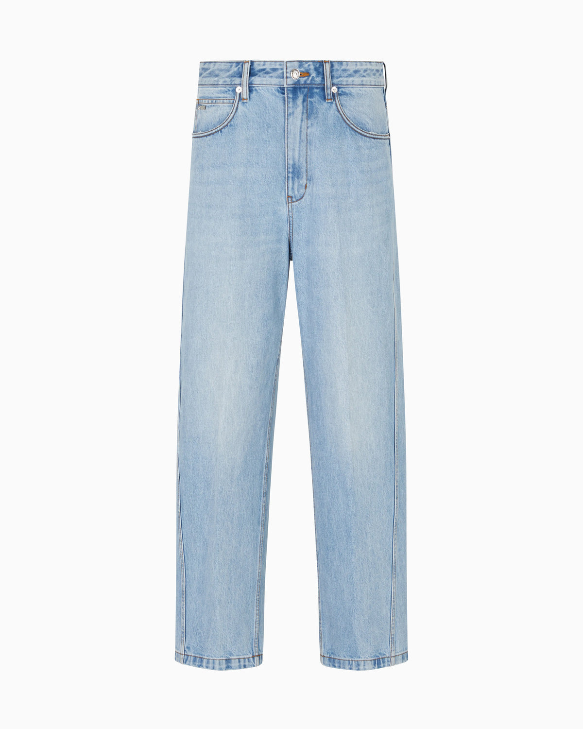 J80 baggy twist-fit, stone-washed denim jeans