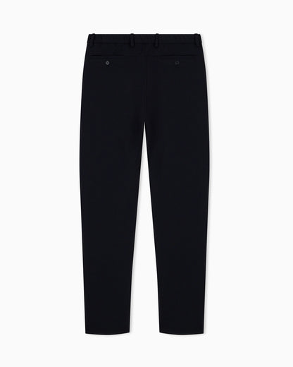 Trousers in techno jersey pique