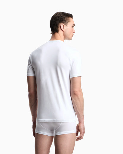 Short sleeve t-shirt 2-pack in stretch jersey Essential