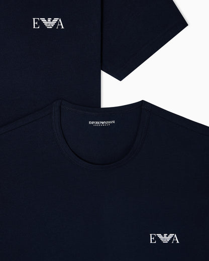 Short sleeve t-shirt 2-pack in stretch jersey Essential
