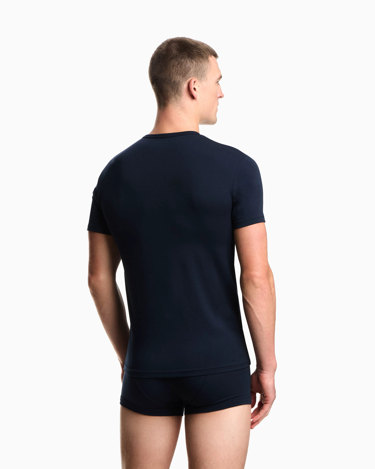 Short sleeve t-shirt 2-pack in stretch jersey Essential