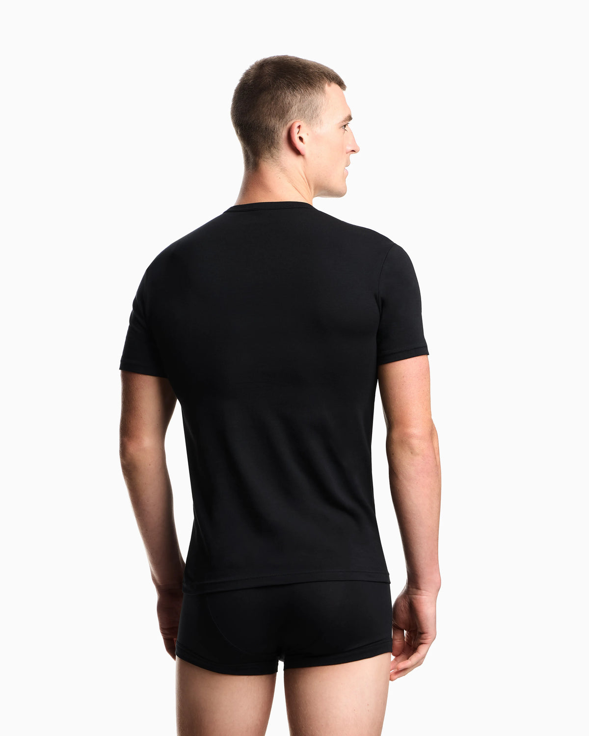 Short sleeve t-shirt 2-pack in stretch jersey Essential