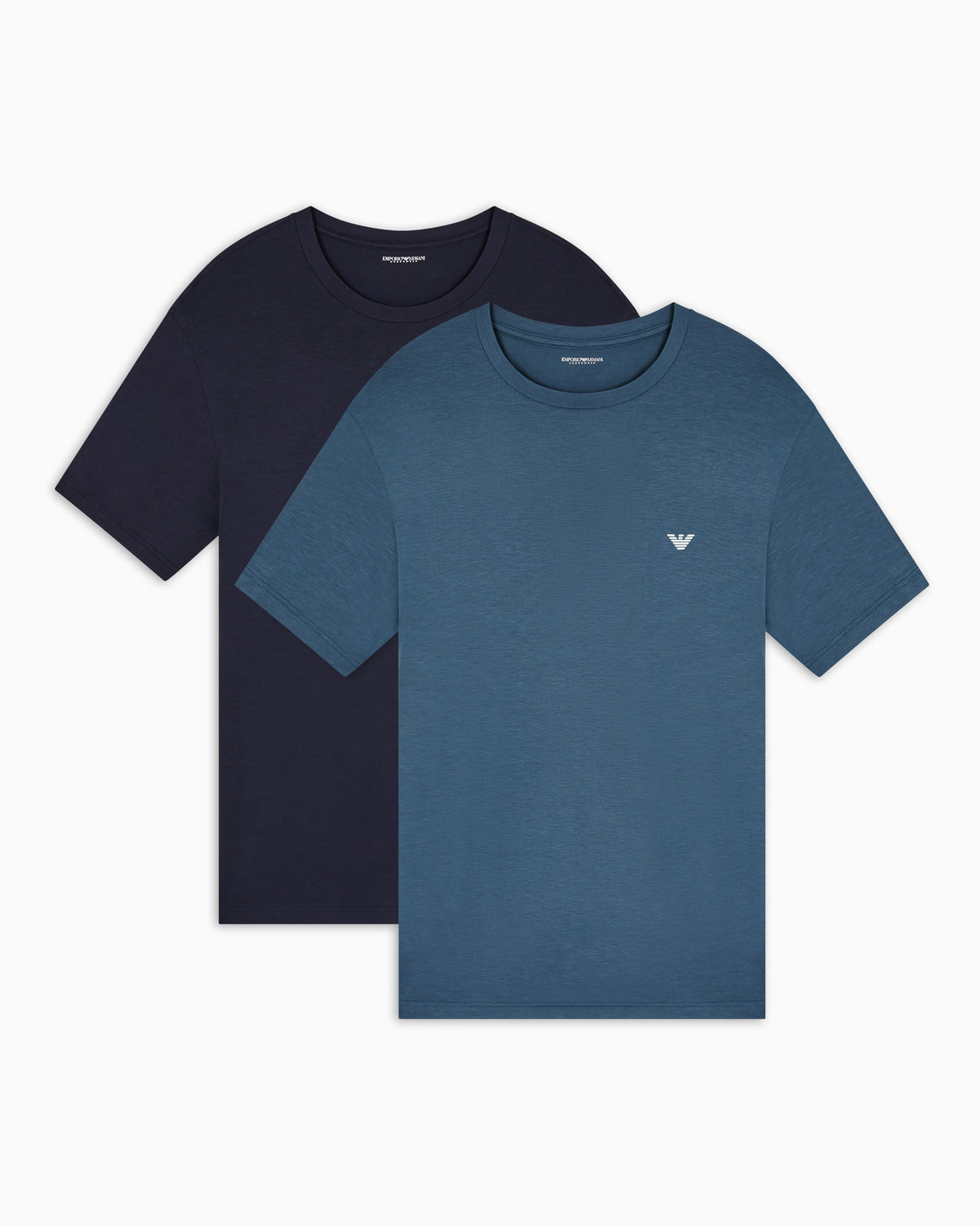Two-pack of loungewear T-shirts in soft-touch viscose