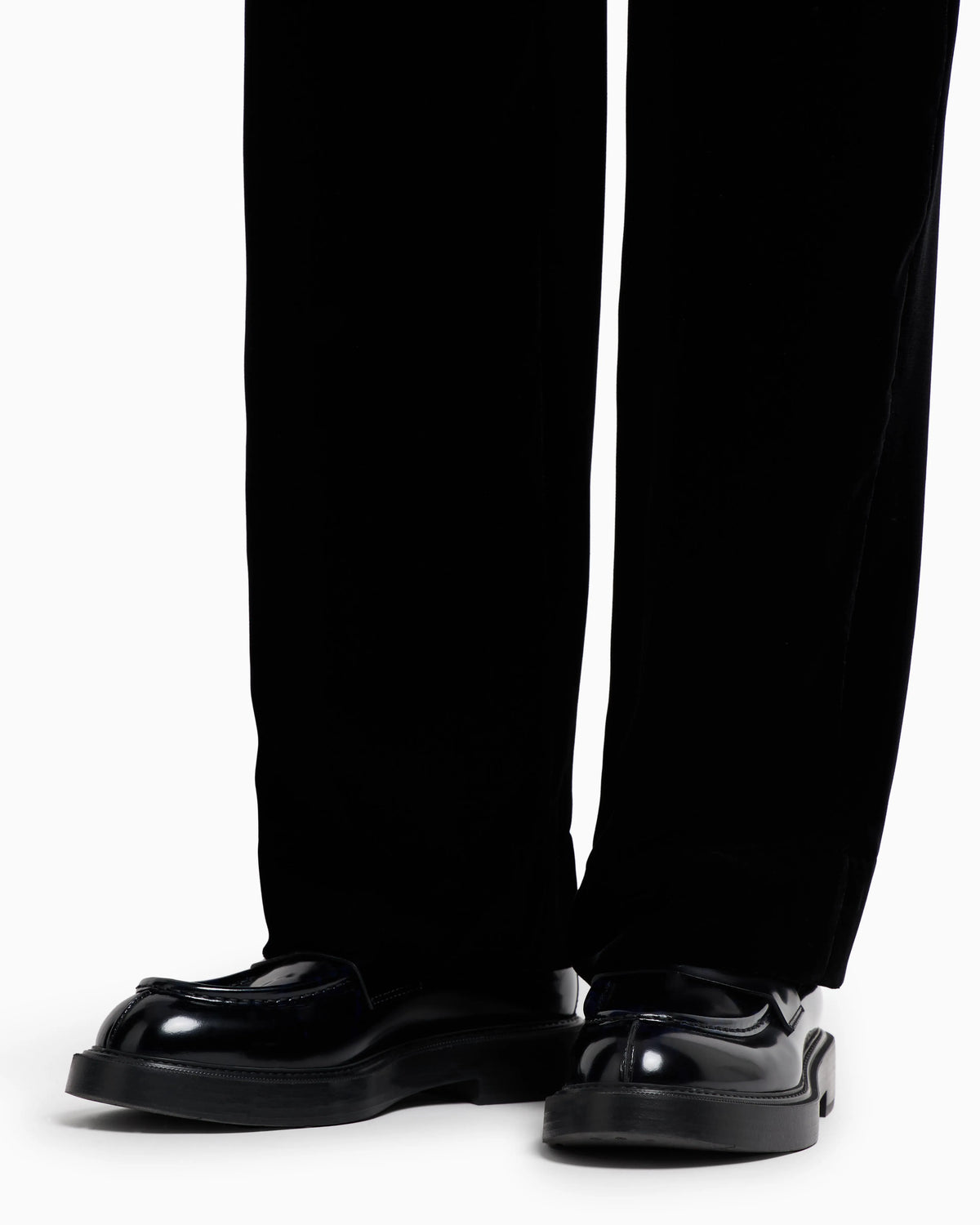 Icon smooth velvet trousers