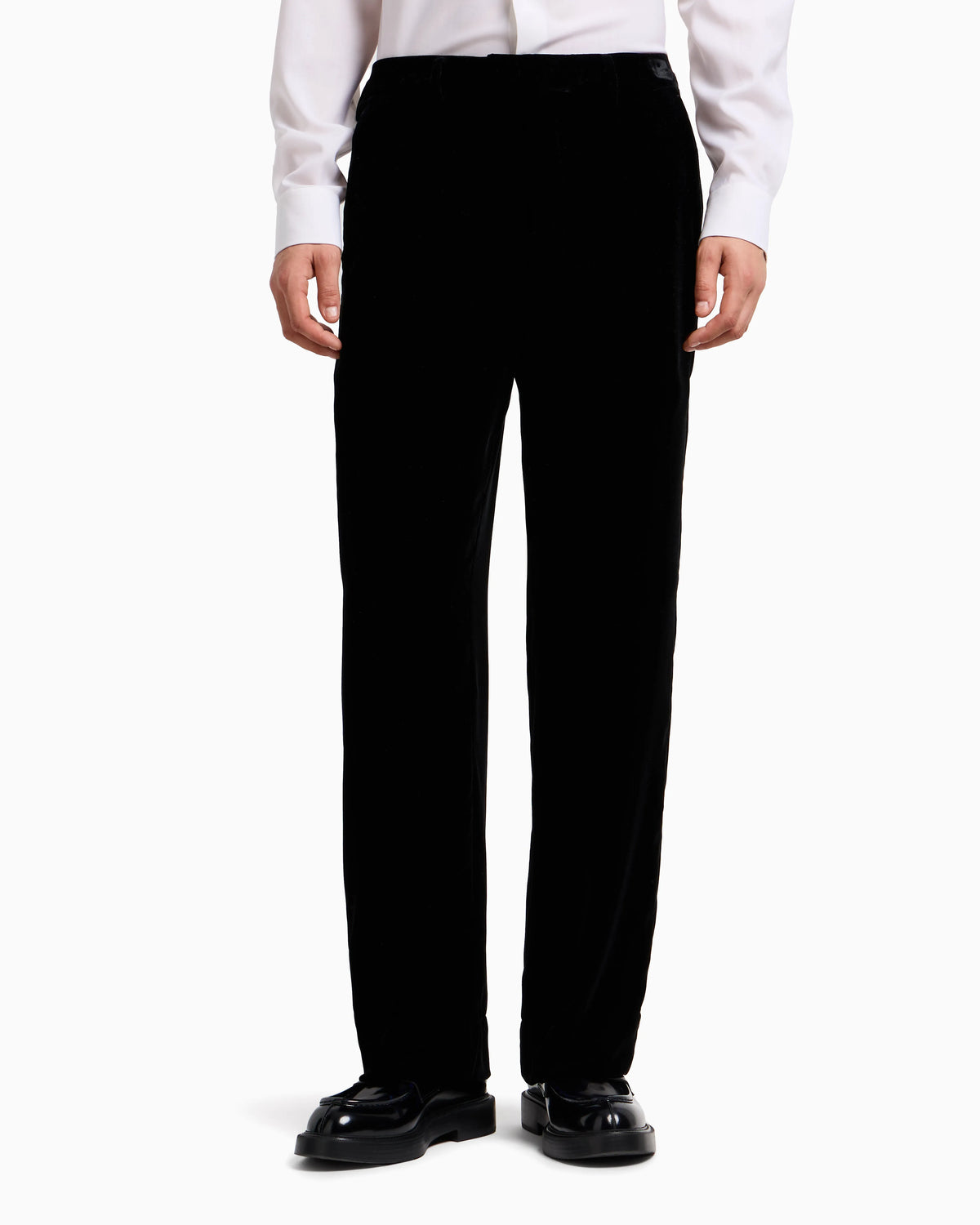 Icon smooth velvet trousers