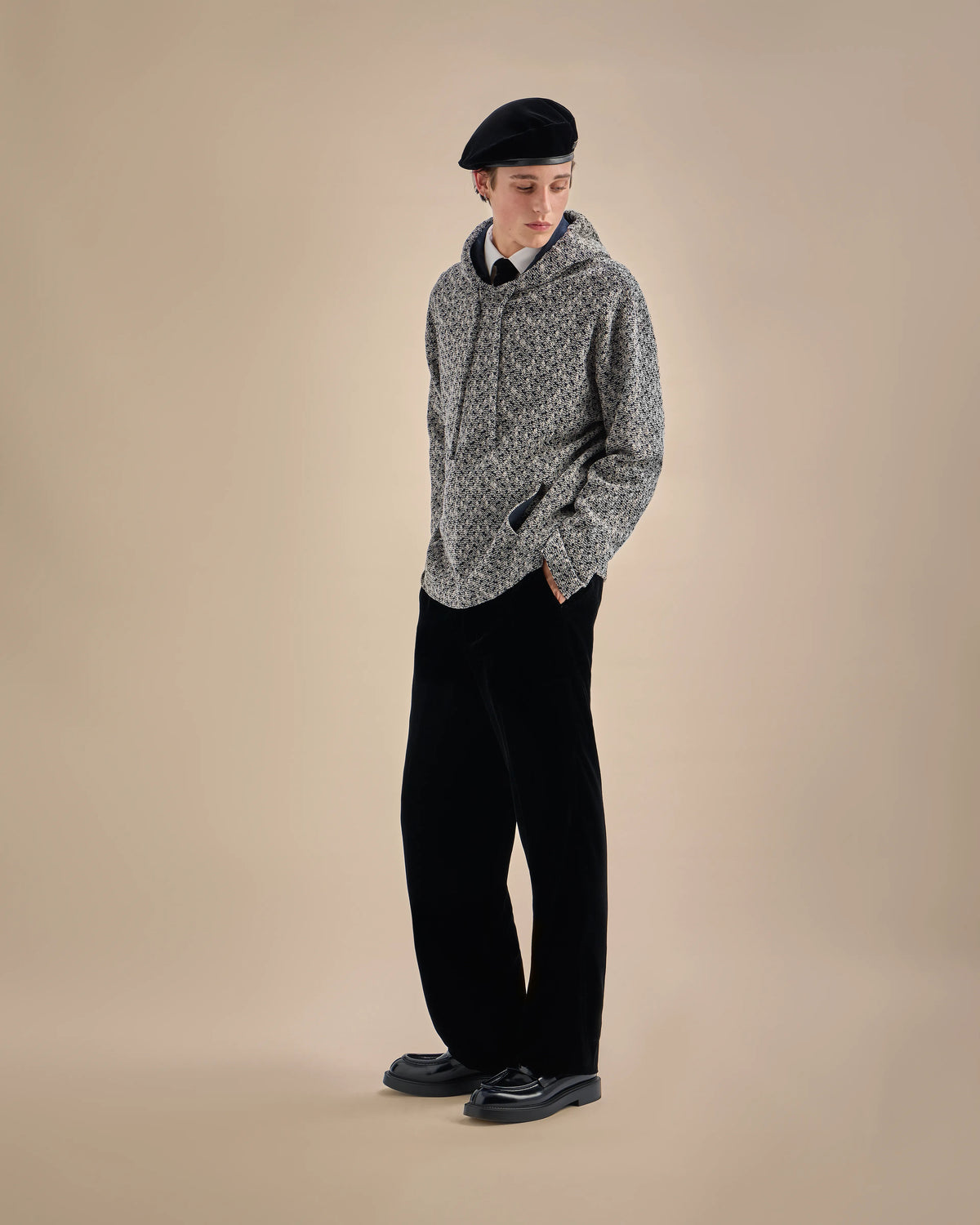 Icon smooth velvet trousers