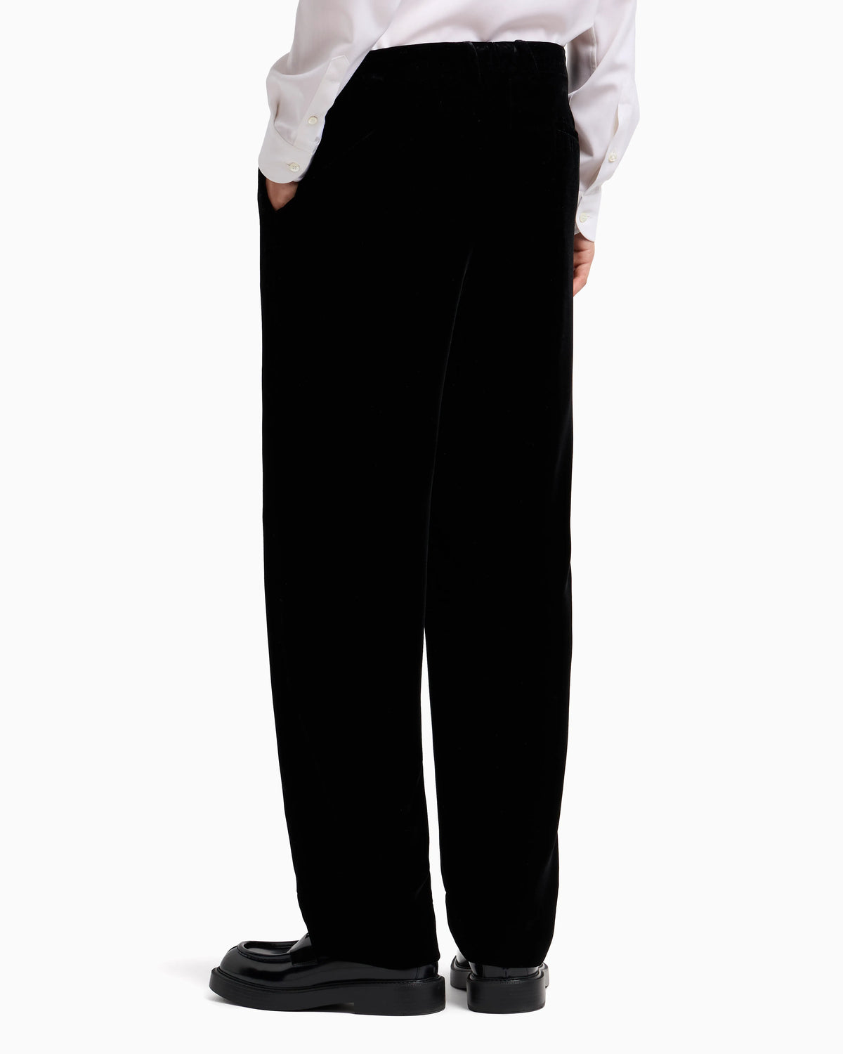 Icon smooth velvet trousers