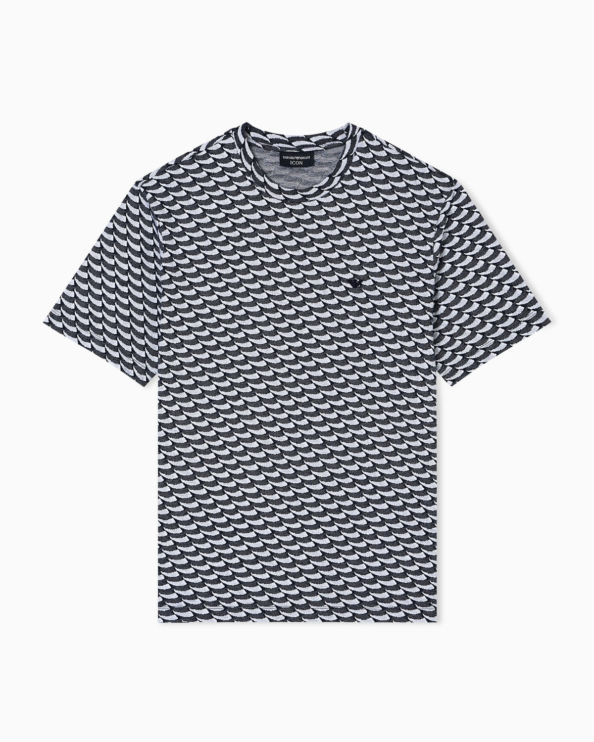 Logo jumper in cotton with optical pattern Capsule Icon