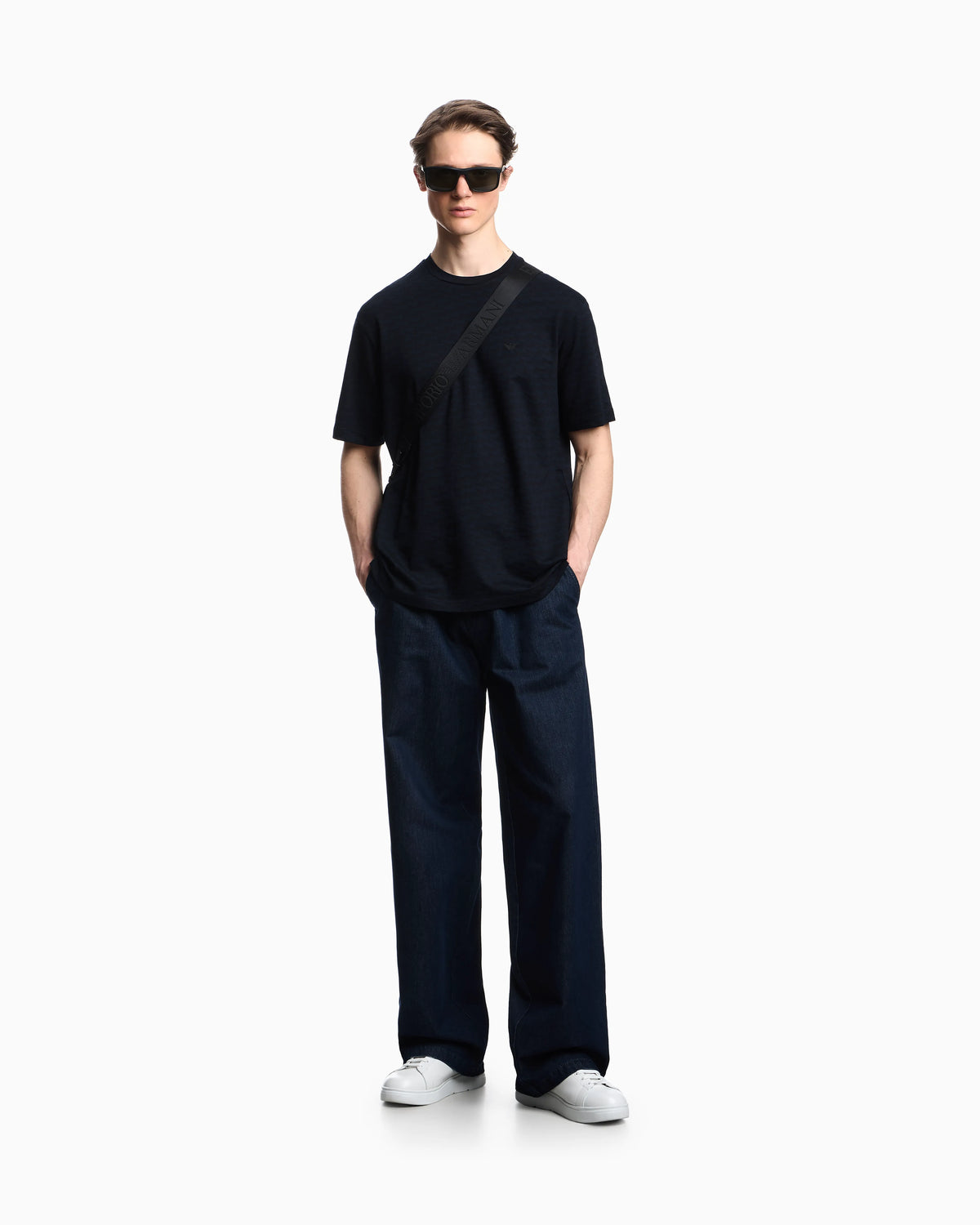 Logo jumper in cotton with optical pattern Capsule Icon