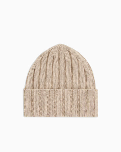 Pure cashmere, ribbed beanie