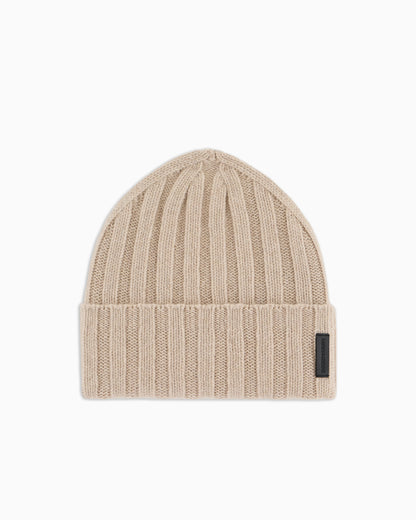 Pure cashmere, ribbed beanie