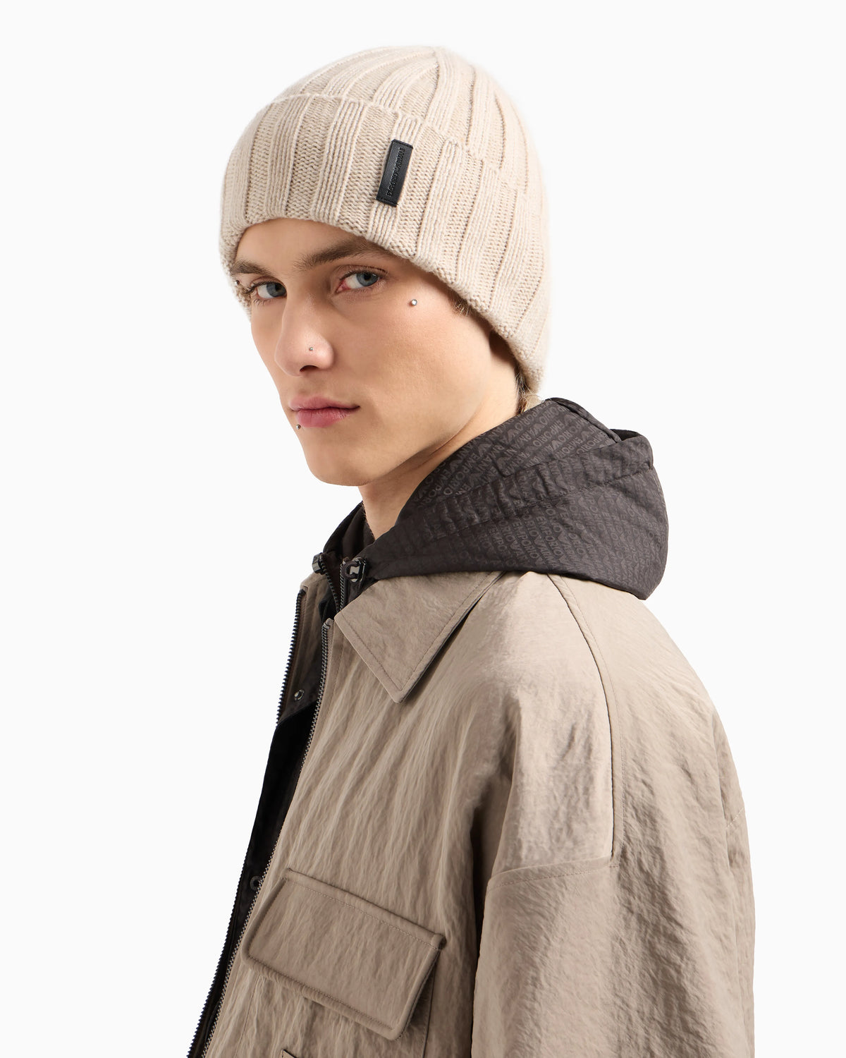 Pure cashmere, ribbed beanie