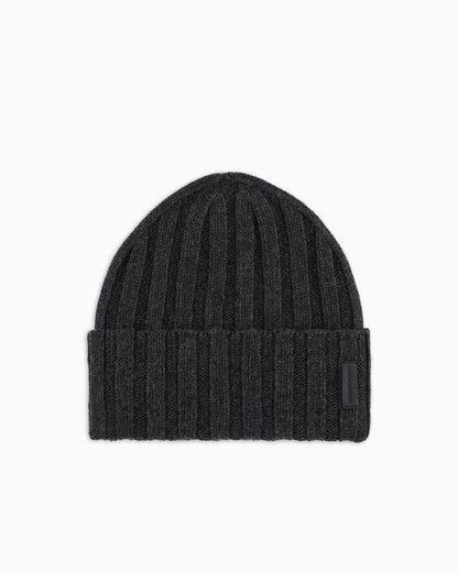 Pure cashmere, ribbed beanie