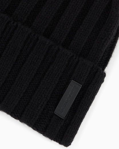 Pure cashmere, ribbed beanie