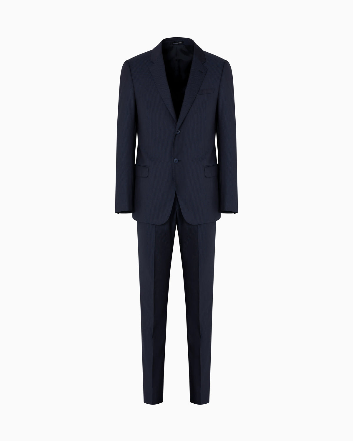 Single-breasted suit in micro-design high-twist virgin wool