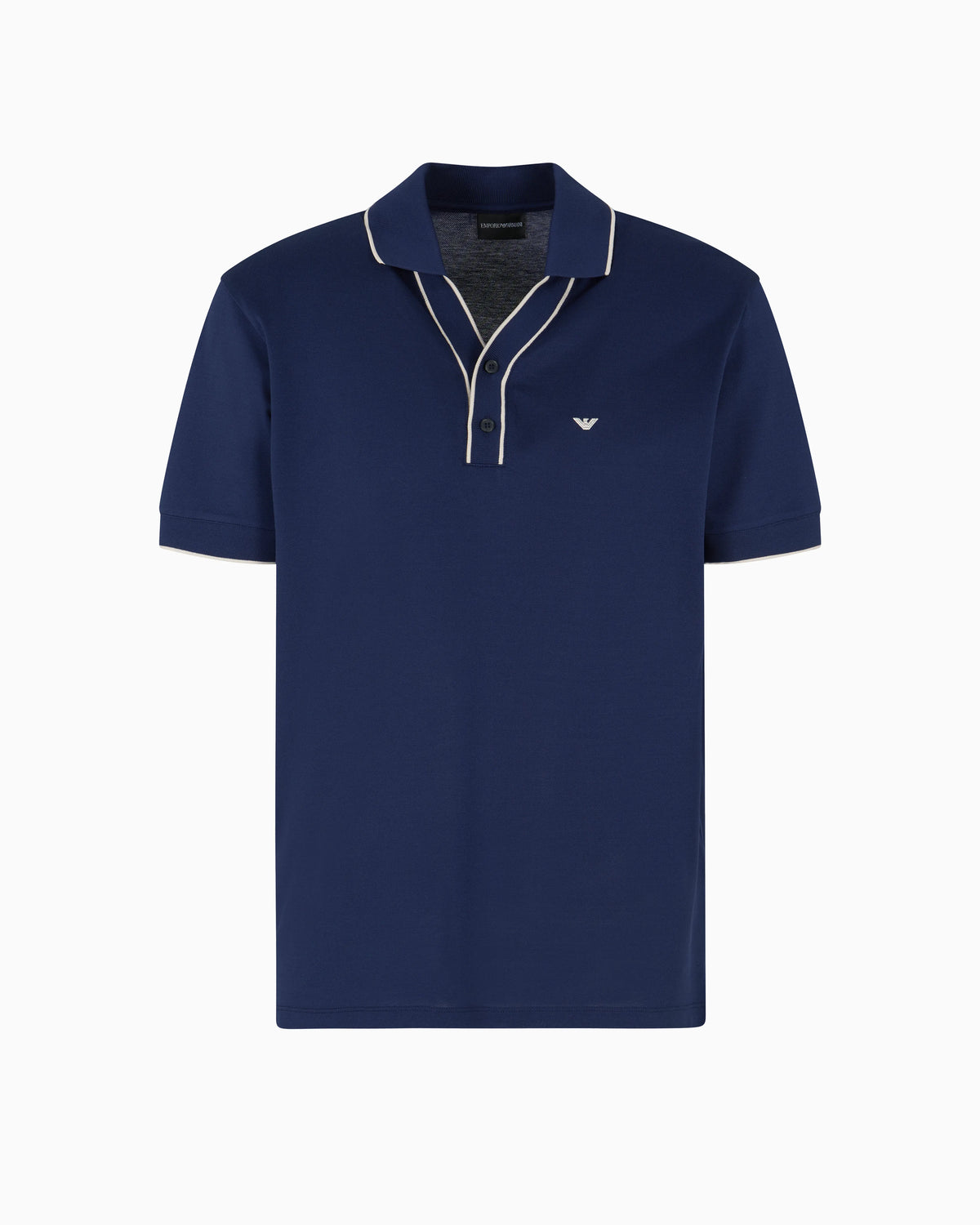 Piqué polo shirt with contrasting edges