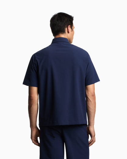 Piqué polo shirt with contrasting edges