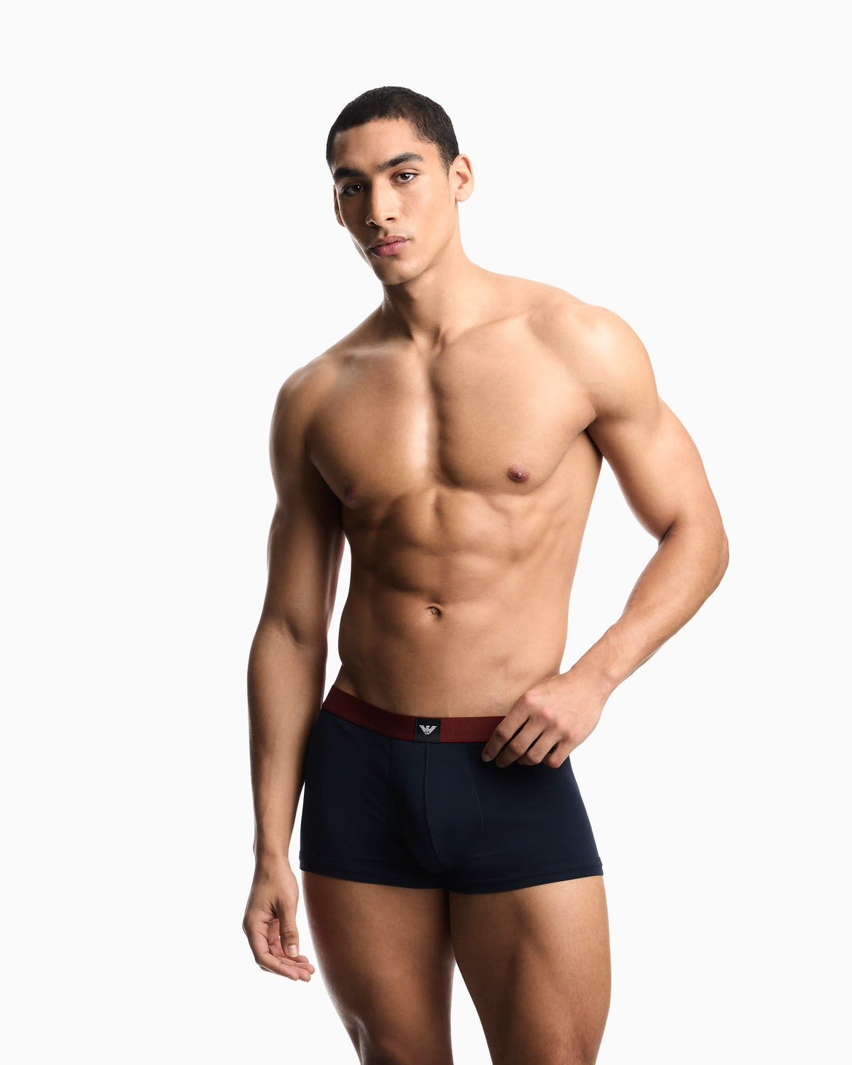 3-pack cotton jersey trunks with essential logo label