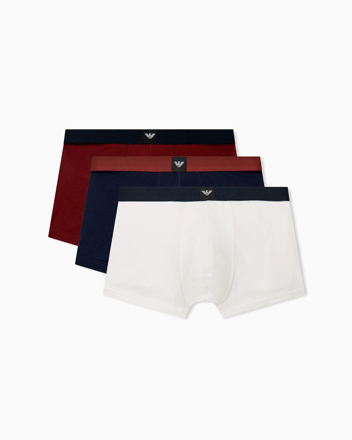 3-pack cotton jersey trunks with essential logo label