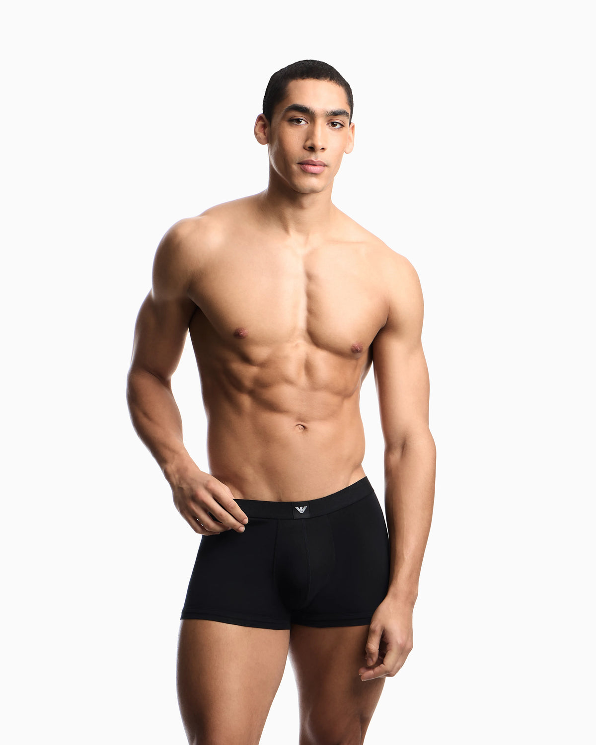 3-pack cotton jersey trunks with essential logo label