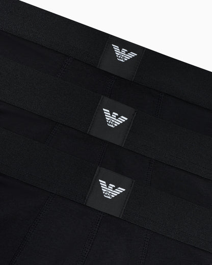 3-pack cotton jersey trunks with essential logo label