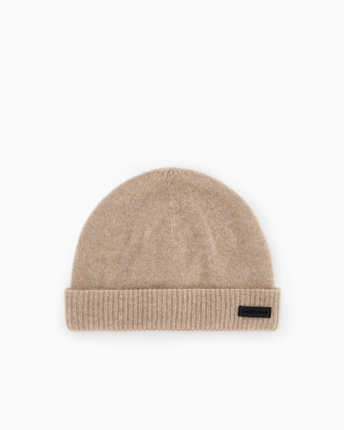 Pure cashmere beanie with ribbed cuff Essential