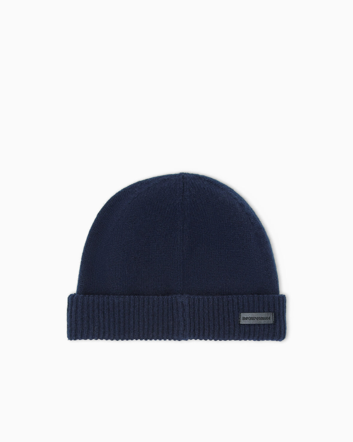 Pure cashmere beanie with ribbed cuff Essential