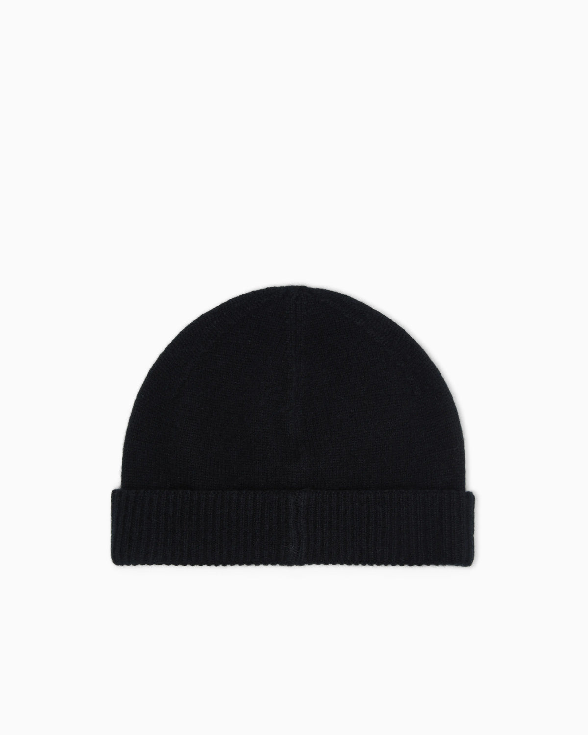 Pure cashmere beanie with ribbed cuff Essential