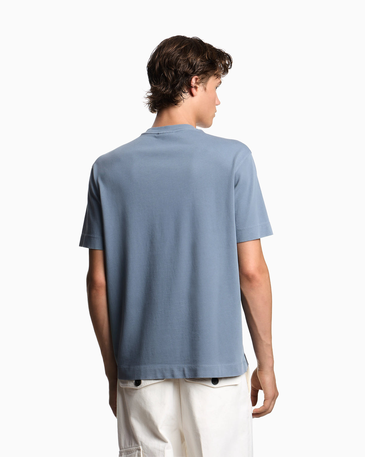 ASV jersey T-shirt with leather logo patch
