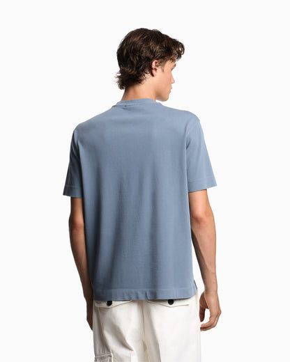 ASV jersey T-shirt with leather logo patch