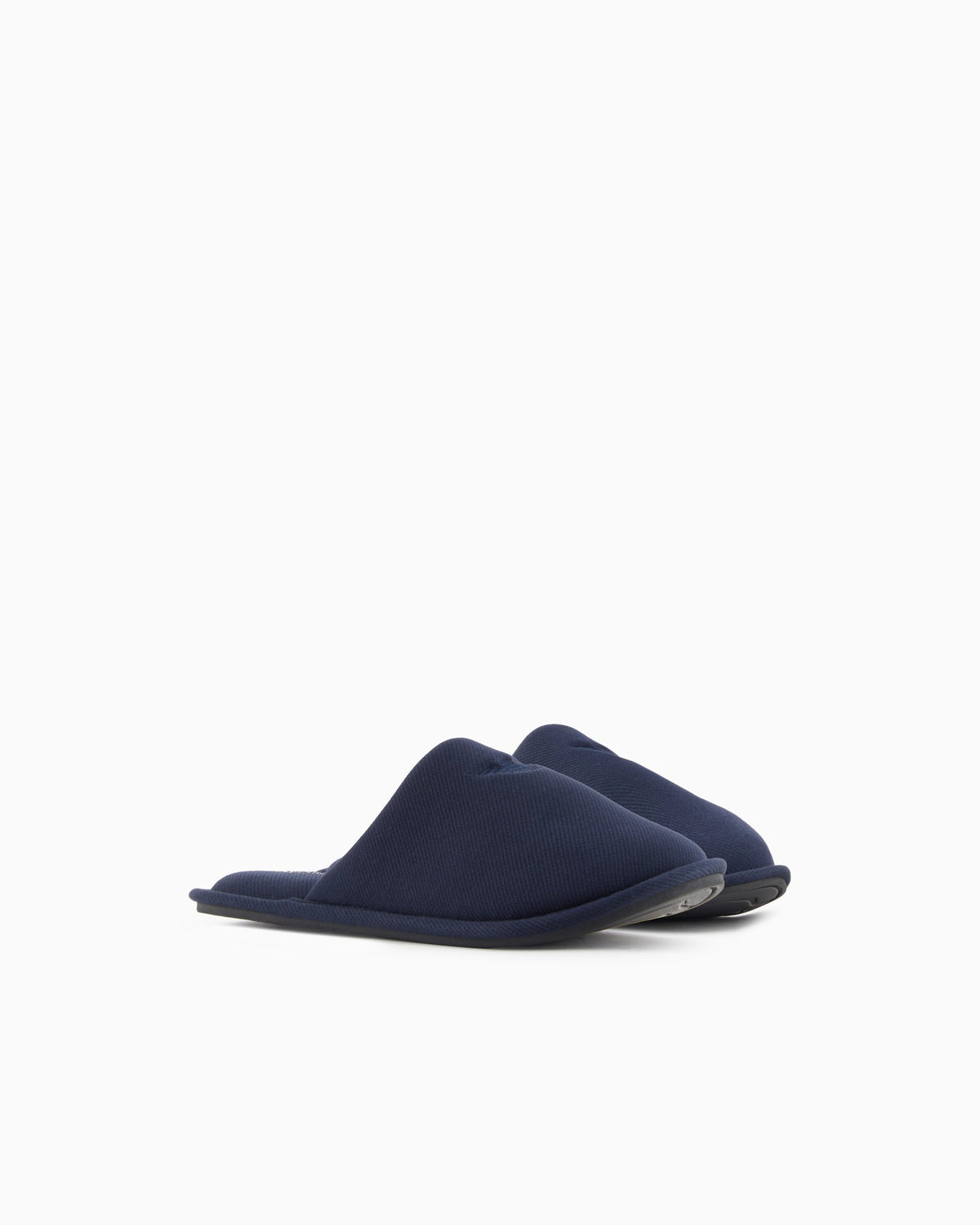 Twill slippers with eagle embroidery