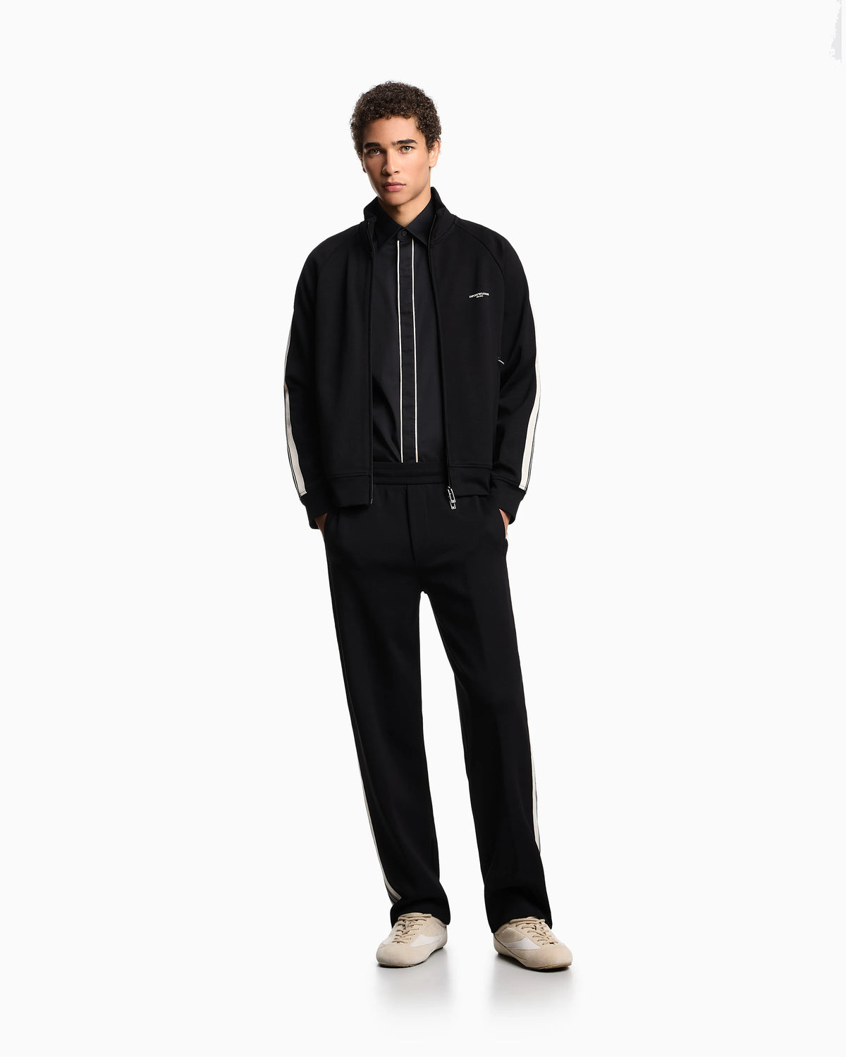 ASV jersey trousers with elasticated waist and contrasting bands