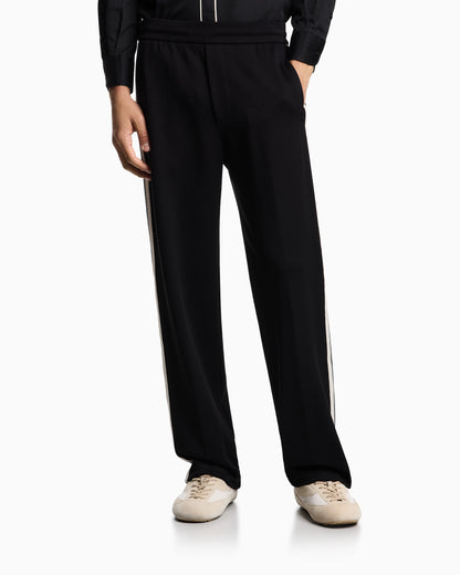 ASV jersey trousers with elasticated waist and contrasting bands