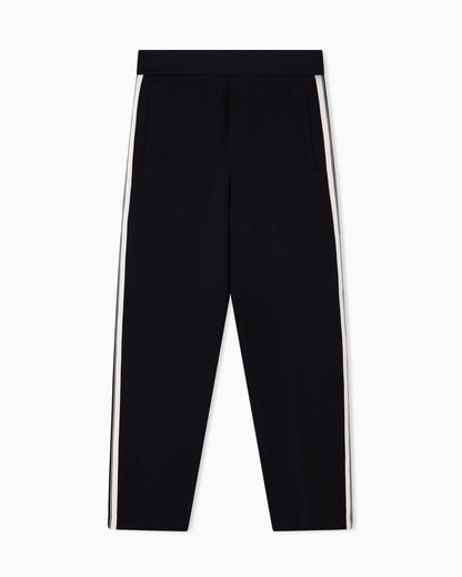 ASV jersey trousers with elasticated waist and contrasting bands