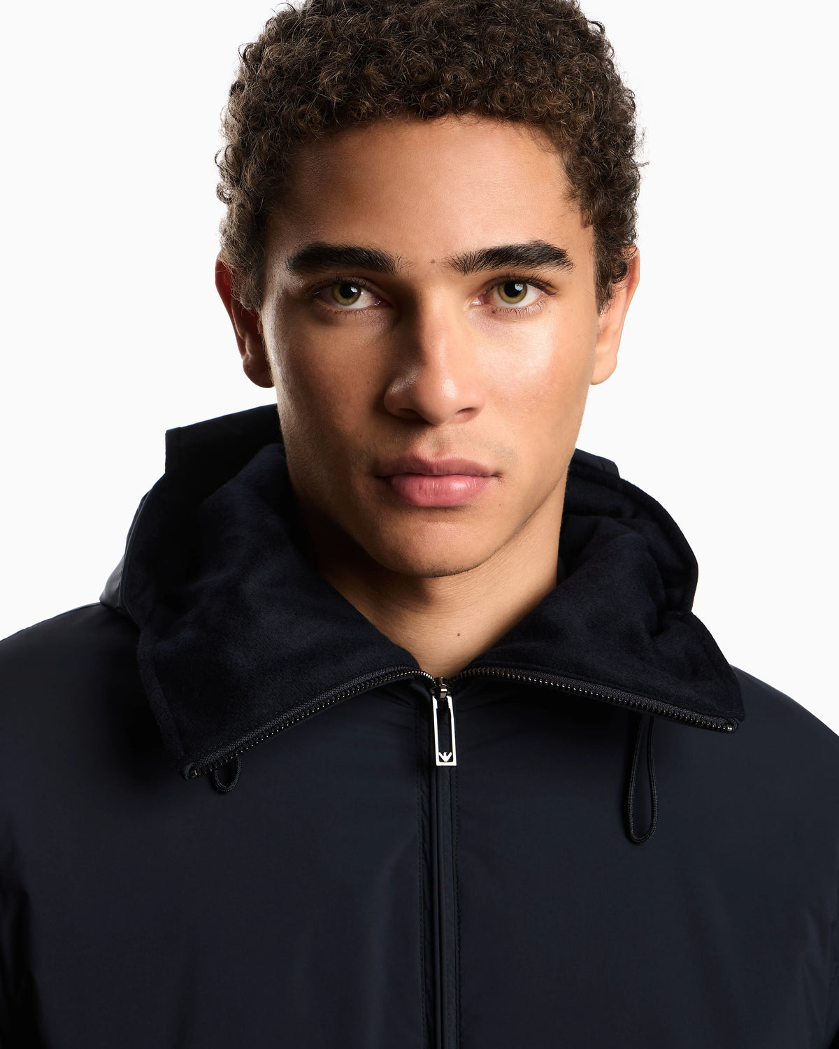 Travel Essentials water-repellent nylon hooded jacket