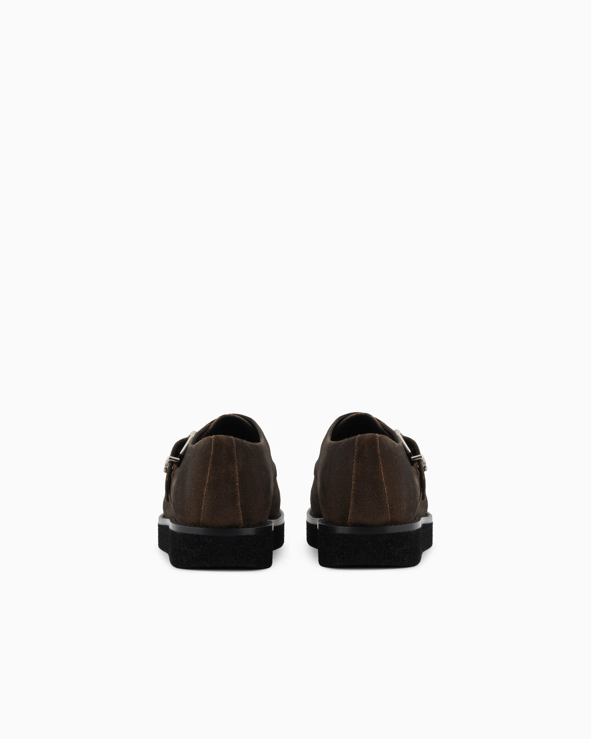 New York capsule collection monkstraps in dappled crust leather