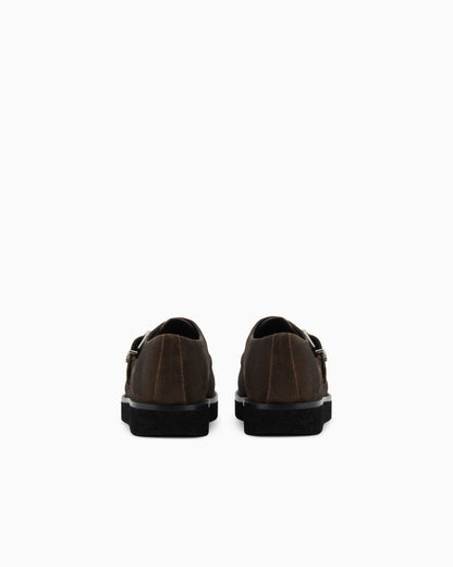 New York capsule collection monkstraps in dappled crust leather