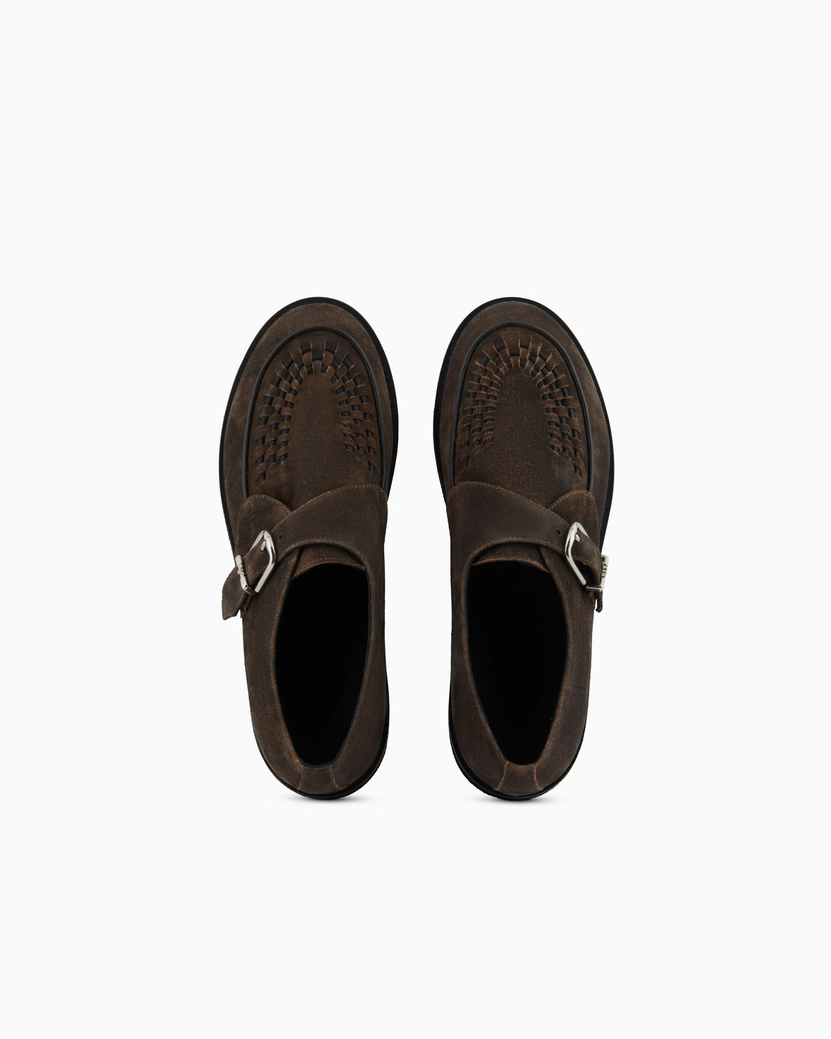 New York capsule collection monkstraps in dappled crust leather