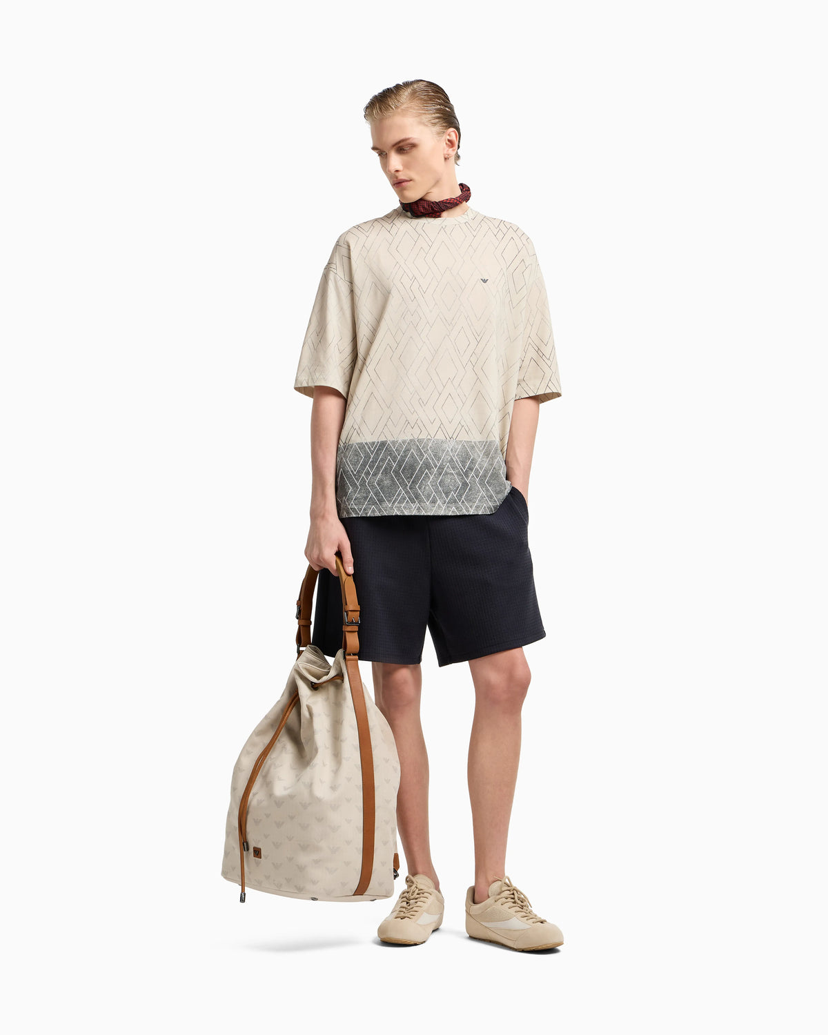 ASV Lyocell-blend jacquard jersey Bermuda shorts
